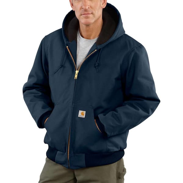 ジャケット・アウター CARHARTT DUCK DETROIT JACKET NAVY XL Vintage Carhartt Blanket Lined Detroit Jacket XL Navy Blue