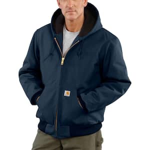 Men'S XX-Large Tall Dark Navy Cotton Quilted Flannel Lined Duck Active Jacket