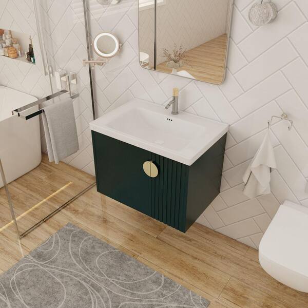 FAMYYT 28 in. W x 18.5 in. D x 20.7 in. H Single Sink