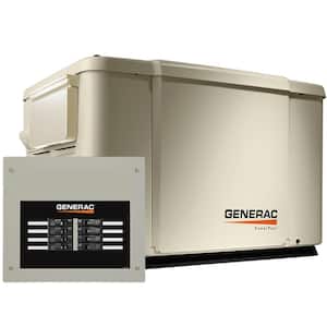 Generac 7,500-Watt Air Cooled Standby Generator with 8 Circuit 50 Amp Automatic Transfer Switch
