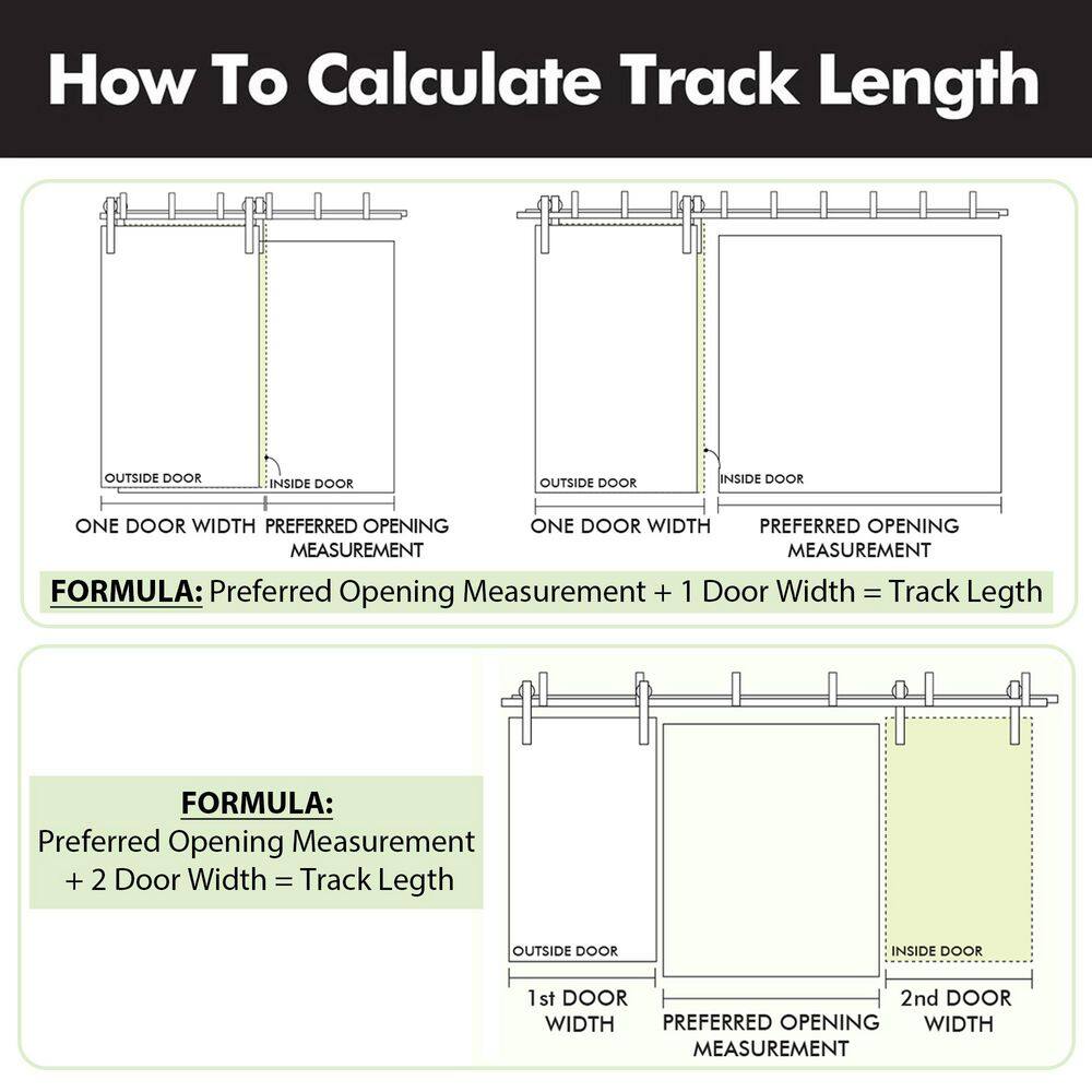 Brushed Nickel Double Track Bypass Sliding Barn Door Hardware Kit