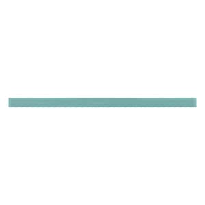 Colorway 0.6 in. x 12 in. Sky Blue Glass Matte Pencil Liner Tile Trim (0.5 sq. ft./case) (10-pack)