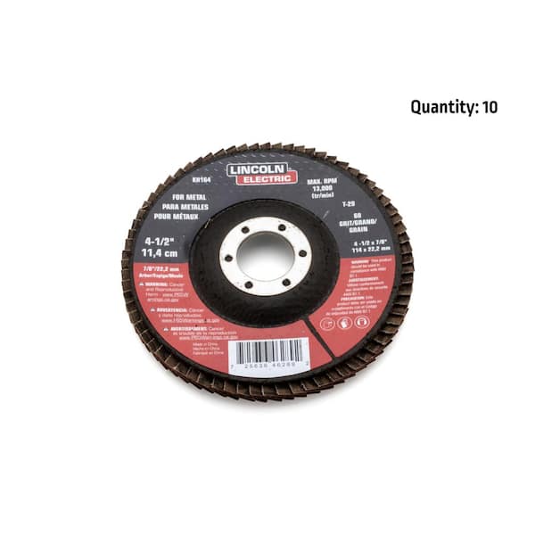 Lincoln Electric 11 Amp Angle Grinder Helmet Kit with 10 Cut-off Wheels, 10 Flap Discs, Safety Glasses and Welding Gloves Lincoln Electric 11 Amp Angle Grinder Helmet Kit with 10 Cut-off Wheels, 10 Flap Discs, Safety Glasses and Welding Gloves