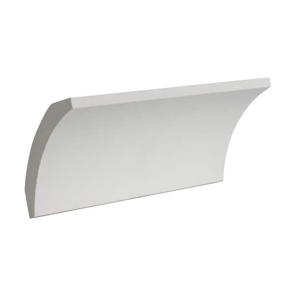 American Pro Decor 2-3/4 in. x 2-3/8 in. x 6 in. Long Plain Polyurethane Crown Moulding Sample