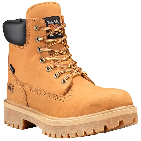 Timberland PRO Men's Direct Attach Waterproof 6'' Work Boots - Soft Toe -  Wheat Size 7.5 (W)-TB065030713_075W - The Home Depot