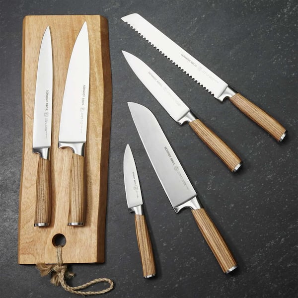 7-piece Knife Set with Wooden Block - 1.4116 German Stainless