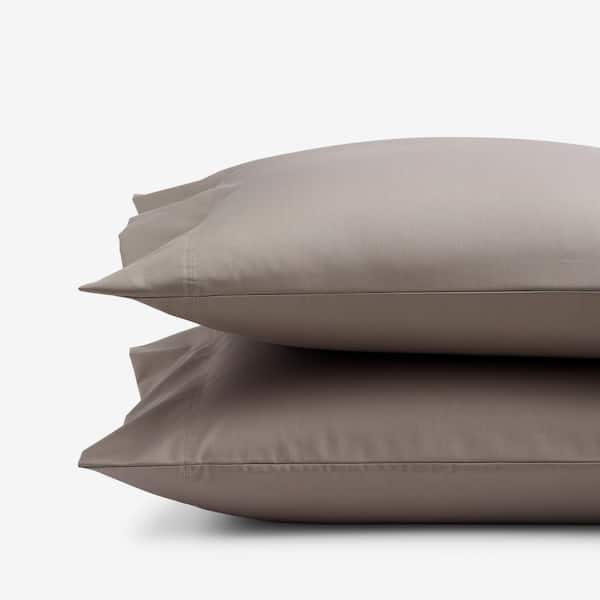 The Company Store Company Cotton Wrinkle-Free Cinder Sateen Standard Pillowcase (Set of 2)