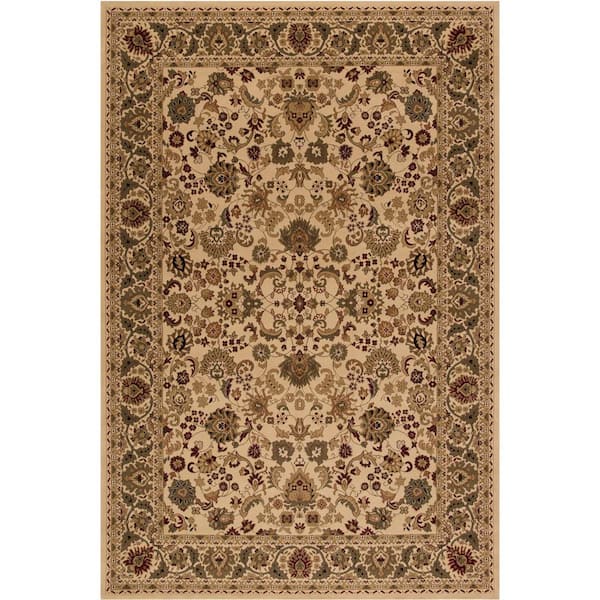 Concord Global Trading Persian Classics Mahal Ivory 7 ft. x 10 ft. Area Rug