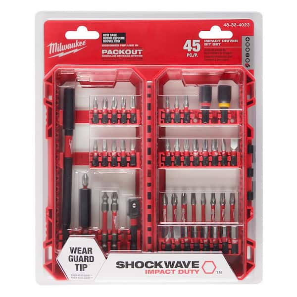 Milwaukee - SHOCKWAVE Impact Duty Alloy Steel Screw Driver Bit Set (45-Piece)