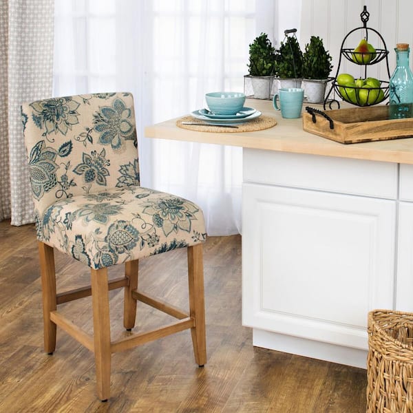 HomePop Lexie 24 Inch Counter Height Barstool