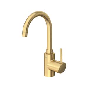 Concetto Single-Handle Single-Hole Bathroom Faucet 1.2 GPM in Brushed Cool Sunrise