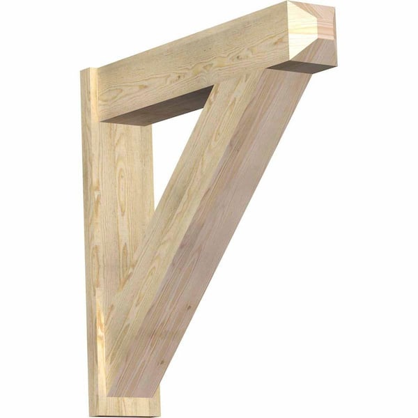 Ekena Millwork 8 in. x 38 in. x 38 in. Douglas Fir Traditional Craftsman Rough Sawn Outlooker