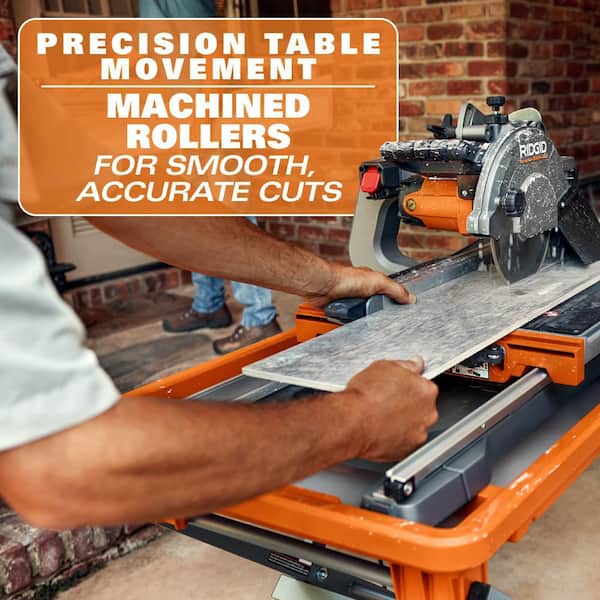 RIDGID 12 Amp 8 in. Blade Corded Wet Tile Saw with Extended Rip