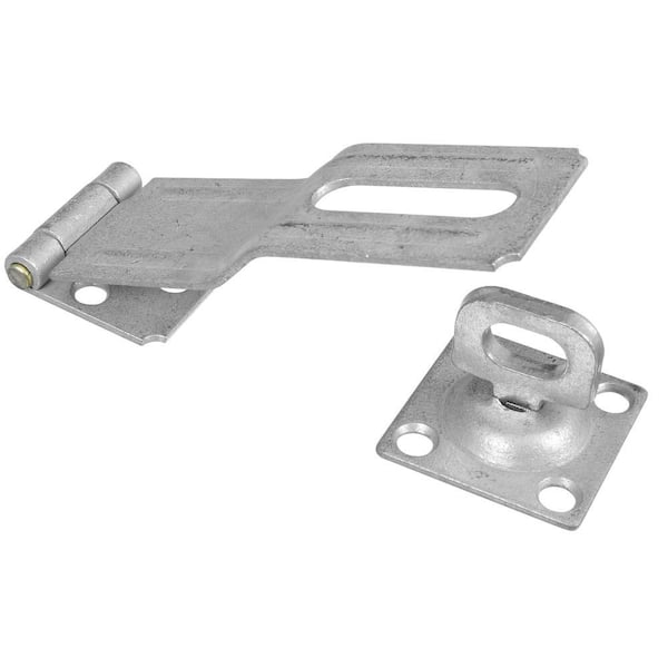 National Hardware 4-1/2 in. Galvanized Swivel Staple Safety Hasp
