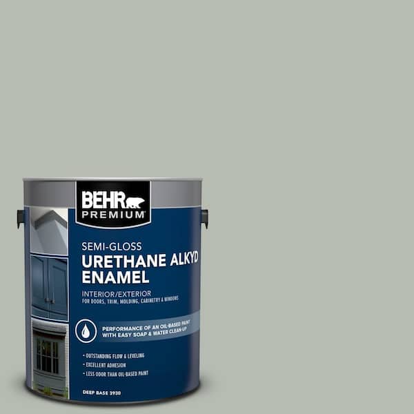 1 gal. Home Decorators Collection #HDC-AC-21 Keystone Gray Urethane Alkyd Semi-Gloss Enamel Interior/Exterior Paint