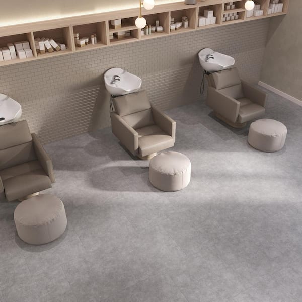 Glue Core Pro Stone 28-MIL x 24 in. W x 24 in. L Waterproof Glue Down Vinyl Tile Flooring (28 sq. ft./case)