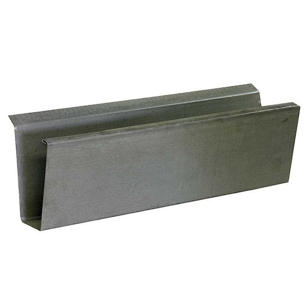 Gibraltar Building Products 4 in. x 10 ft. Bonderized Steel Fascia Gutter with 1 in. Wing