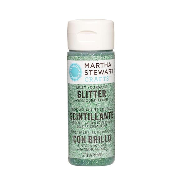 Martha Stewart Crafts 2-oz. Verdelite Multi-Surface Glitter Acrylic Craft Paint