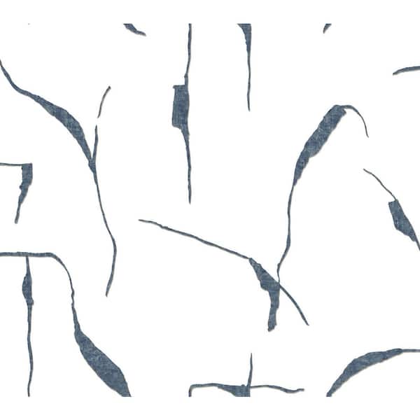 Ivory Coast Navy Blue and Glint Premium Peel and Stick Wallpaper