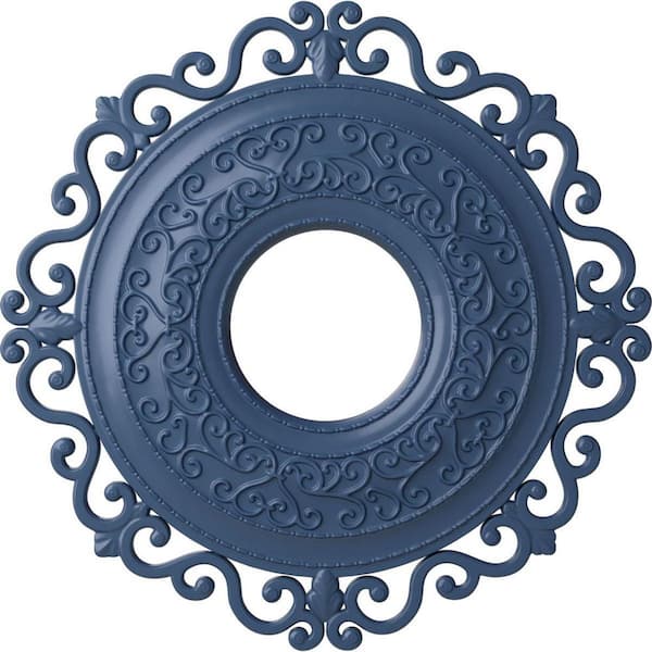 Ekena Millwork 1-3/4" x 22" x 22" Polyurethane Orrington Ceiling Medallion, Hand-Painted Americana