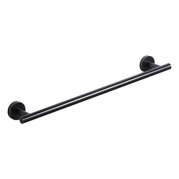 20 in. Wall Mounted Single Towel Bar in Oil Rubbed Bronze