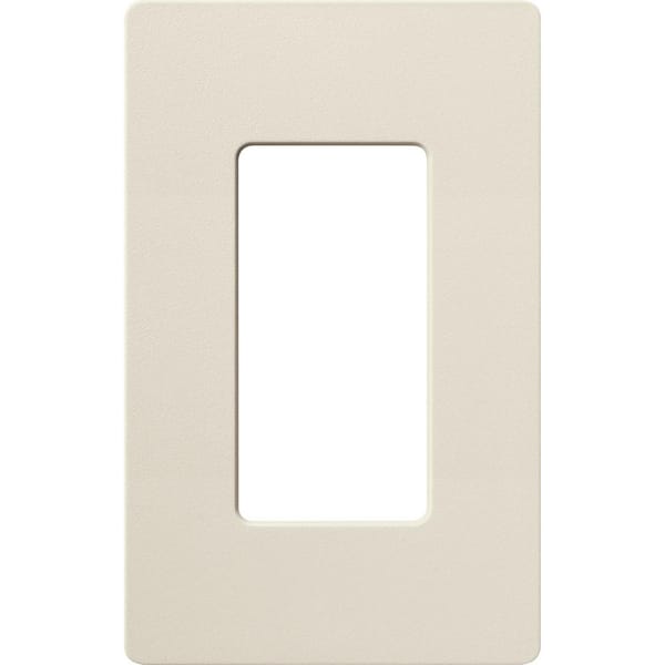 Lutron Claro 1 Gang Wall Plate for Decorator/Rocker Switches, Satin, Pumice (SC-1-PM) (1-Pack)