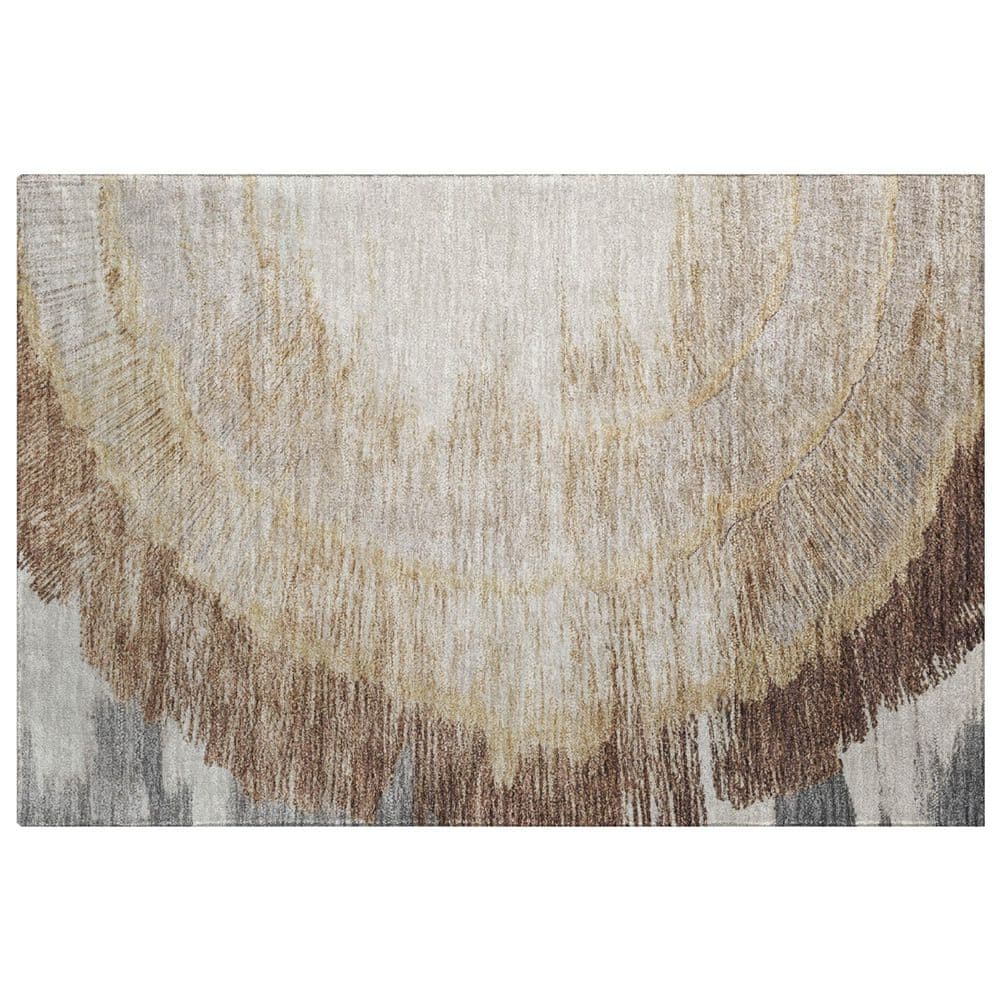 Dream Shag Premium Machine Washable Abstract ADS650 Brown 2 ft. x 3 ft. Accent Rug price history on PriceWatchPro