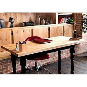 1.5 in. x 1-1/2 ft. x 7 ft. Allwood Birch Butcher Block Project Panel Table/Island Top