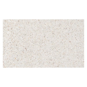 Spanish Pureform Porcelain 6 in. x 6 in. x 9mm Floor and Wall Tile Terrazzo Cream-Sample