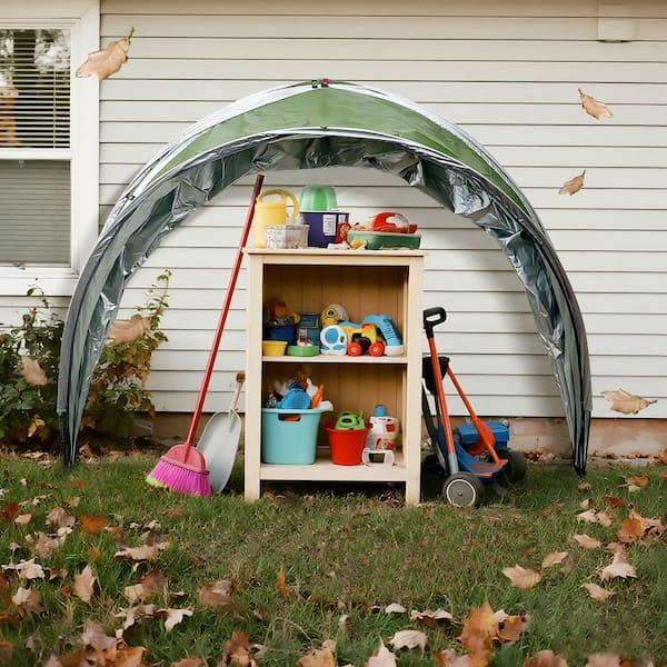living garden zelt Outdoor Überdachung Anthrazit 3x3m Stahl und Stoff Haus & Garten Küche, Haushalt & Wohnen Canopy Tent Dual Feather Flag Package Color:15D Orange4X3M Fix up Zelt oder