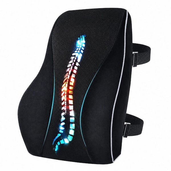 Wudkey Lumbar Support Pillow for Wheelchair, Memory Foam Gaming