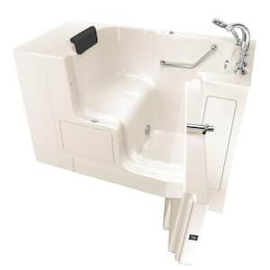 Gelcoat Premium Series 32 in. x 52 in. Soaking Right Hand Drain Soaking Bathtub in Beige