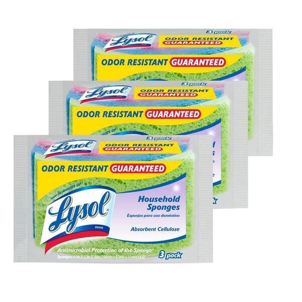 Lysol Odor Resistant Cellulose Sponge Bundle (9-Pack)
