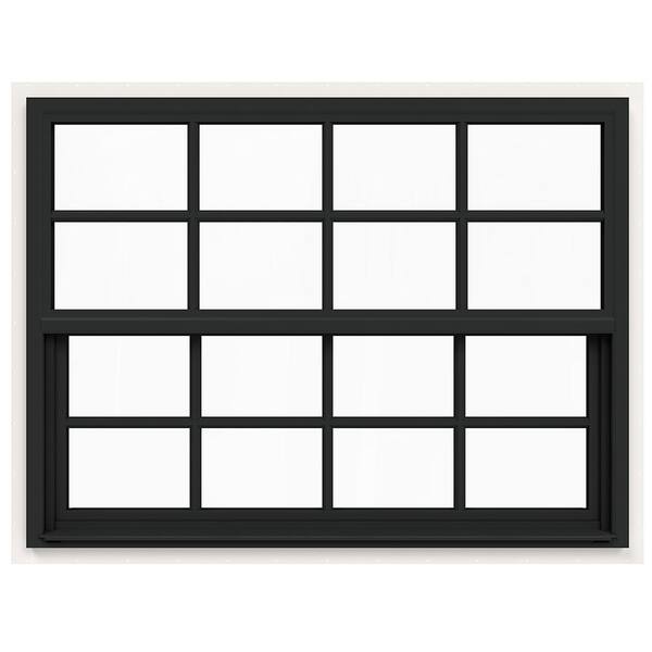 JELD-WEN 42 in. x 36 in. V-4500 Series Bronze Exterior/White