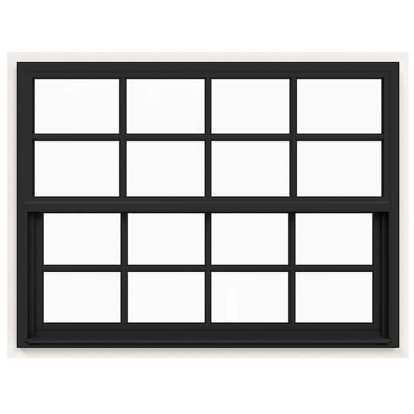 JELD-WEN 42 in. x 36 in. V-4500 Series Bronze Exterior/White