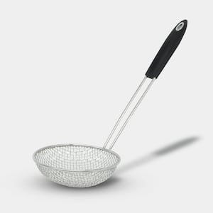 5.5" Stainless Steel Wire Strainer W/Stay Cool Black Handle
