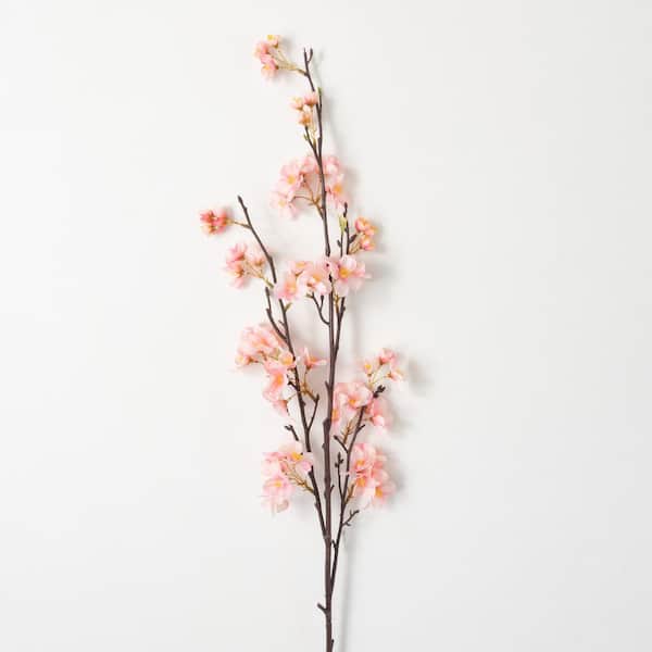 Pink Cherry Blossom Spray, Spring Faux Flowers