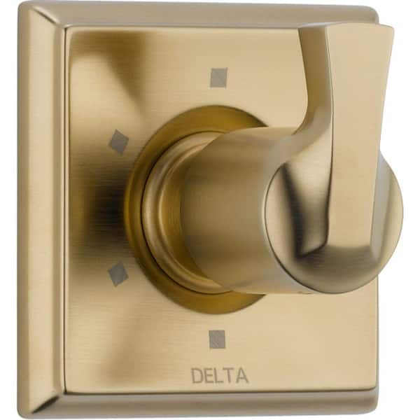 Delta Dryden Gold 1-Handle 6-Setting Diverter Valve Trim Kit in Champagne Bronze (Valve Not Included)