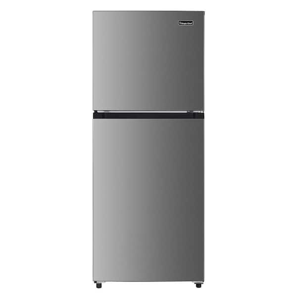 Magic Chef 10.1 cu. ft. Top Freezer Refrigerator in Platinum Steel
