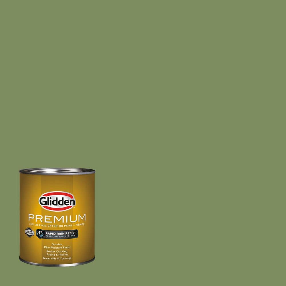 Glidden Premium 1 qt. Moss Point Green PPG1121-6 Flat Exterior
