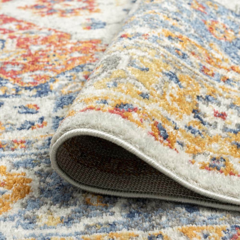 Chelsea Cream 8' x 10' Synthetic Oriental Area Rug