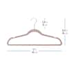 OSTO Pink Velvet Hangers 50-Pack OV-126-50-BLSH-H - The Home Depot