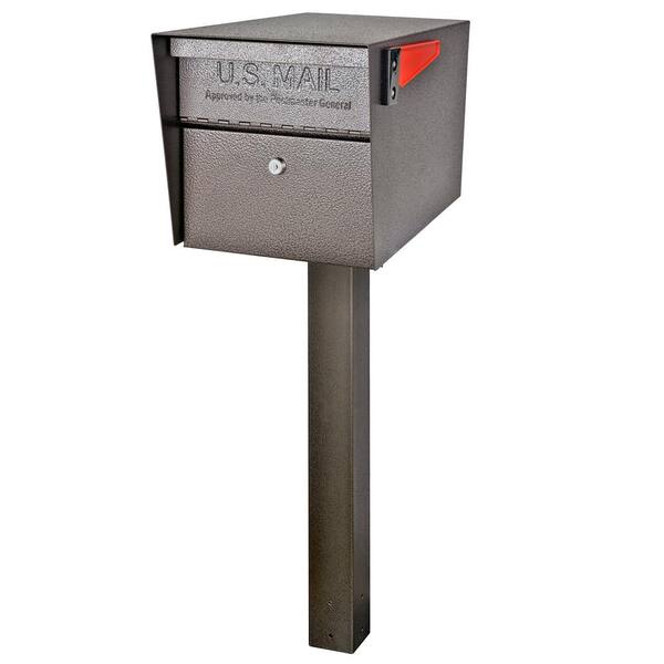 43 x 4 x 4 inches Bronze in- In-Ground Mounting Post for Use w Mail Boss 7123 