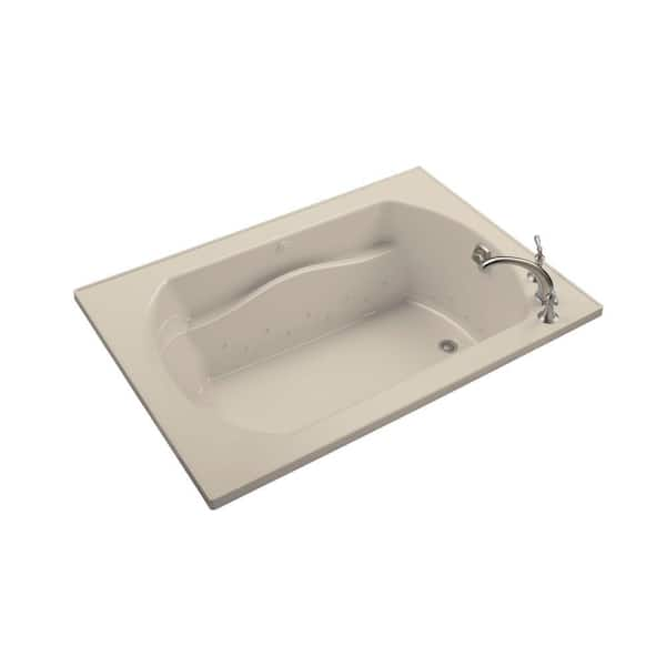 STERLING Lawson 60 in. x 42 in. Air Massage Whirlpool Tub with Reversible Drain in Almond