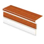 Paradise Jatoba 47 in. L x 12.15 in. W x 2.28 in.T Laminate Stair Tread and Reversible Riser Kit Adhesive