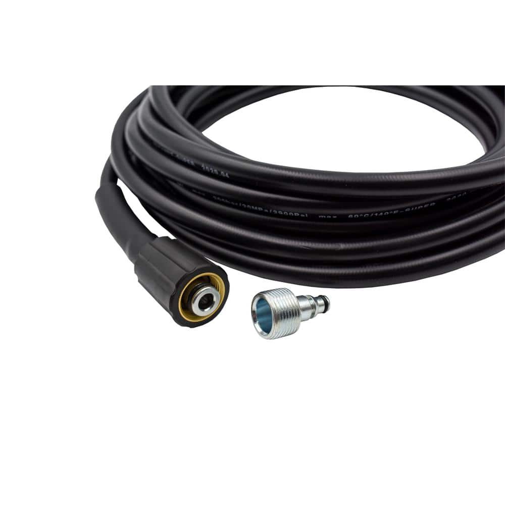 25-Foot Black Super Soft Pressure Washer Hose Kit