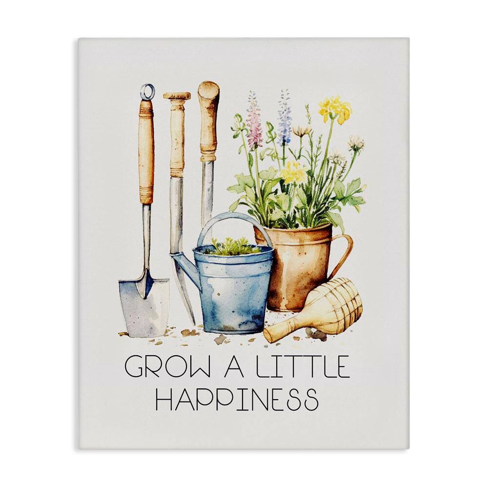 Grow Happiness Gardening by Karen Smith Unframed Nature Graphic Art Print 20 in. x 16 in. price history on PriceWatchPro