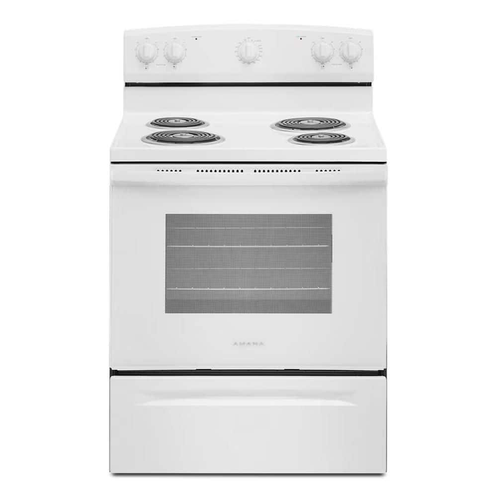 30 in. 4 Elements Freestanding Electric Range in White with Extra-Large Oven Window price history on PriceWatchPro
