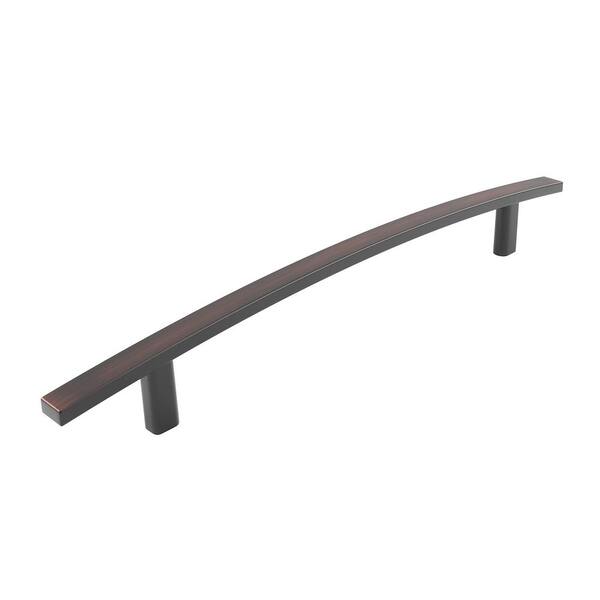 Richelieu Hardware Padova Collection 7 9/16 in. (192 mm) Brushed Oil-Rubbed Bronze Transitional Rectangular Cabinet Bar Pull