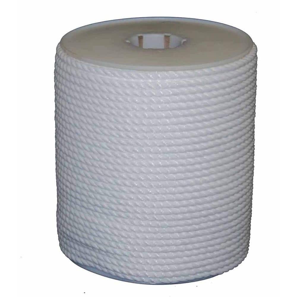 T.W. Evans Cordage 81-010 .25 in. x 600 ft. Twisted White Polypro Rope